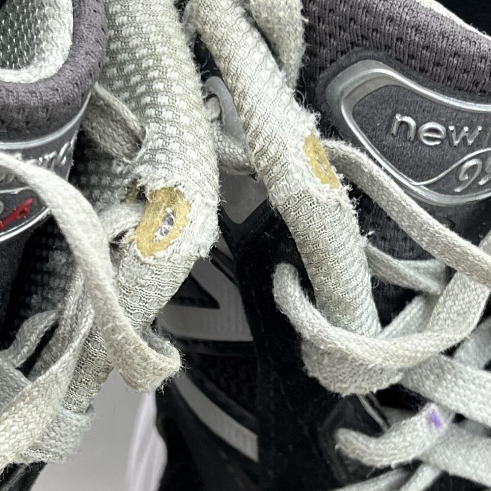 New Balance 990 V6 USA Running Shoes Women Size 7 D Black Suede Comfort Sneakers - Picture 9 of 10
